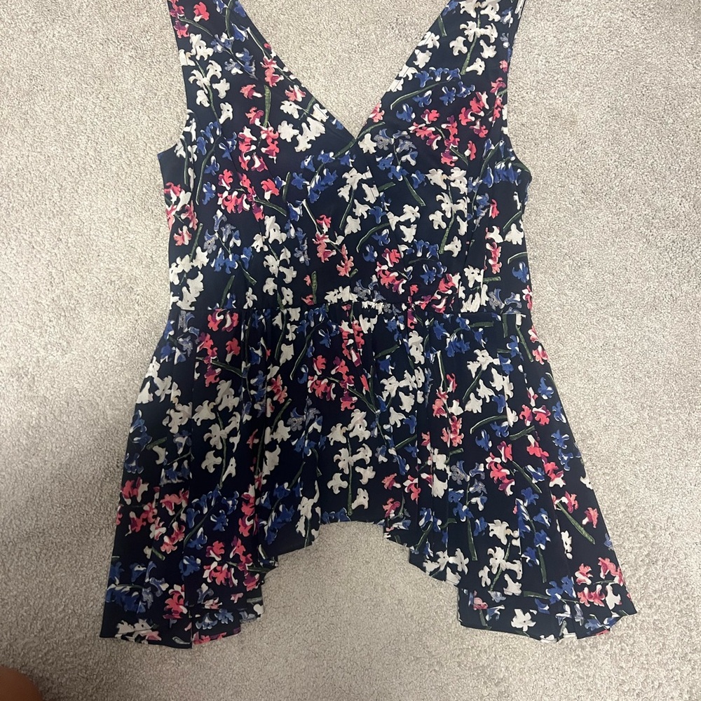 Lewit Blue Asymmetrical Camisole Top